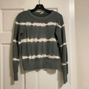 Vici Dolls Green Tie Dye Crewneck Sweatshirt